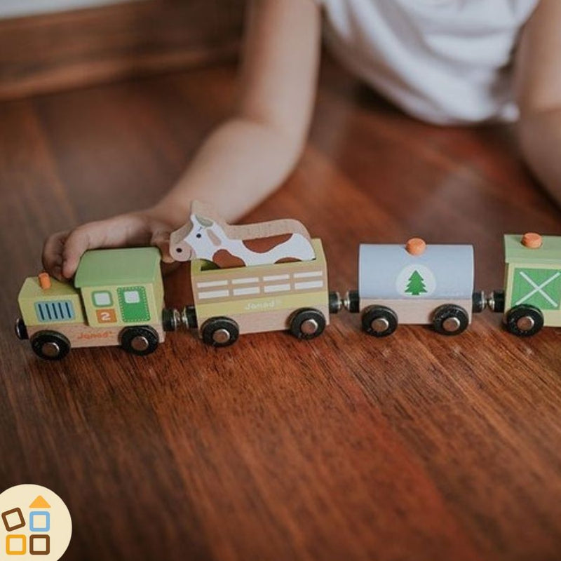 Jacootoys 27 PCS Set di Treni in Legno Giocattolo Magnetico Veicoli con Numero Include 1 Auto a Motore per Bambini Piccoli Ragazzi e Ragazze, Compatibile con I Binari dei Treni delle Grandi Jacootoys 27 PCS Set di Treni in Legno Giocattolo Magnetico Veicoli con Numero Include 1 Auto a Motore per Bambini Piccoli Ragazzi e Ragazze, Compatibile con I Binari dei Treni delle Grandi