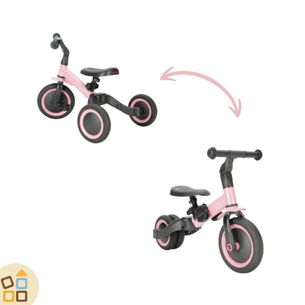 Triciclo e Bici 4 in 1, Rosa