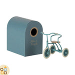 Triciclo in Metallo per Topini, Azzurro