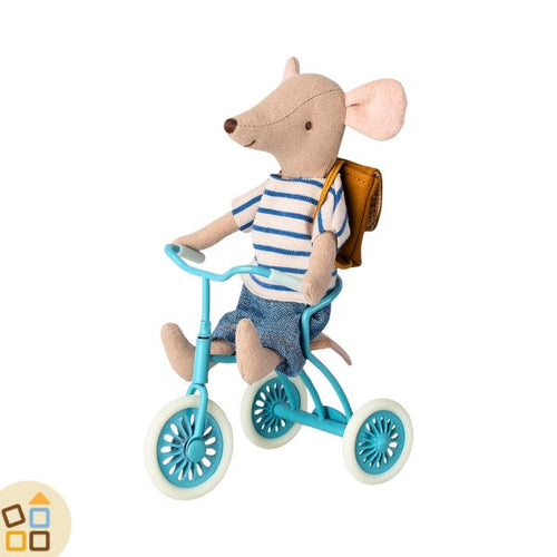 Triciclo in Metallo per Topini, Azzurro