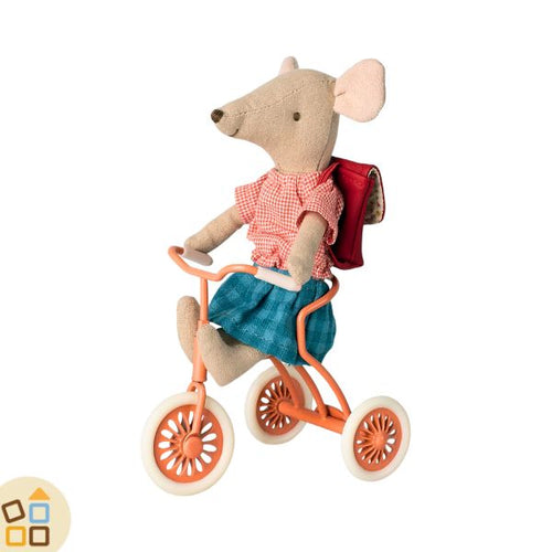 Triciclo in Metallo per Topini, Corallo