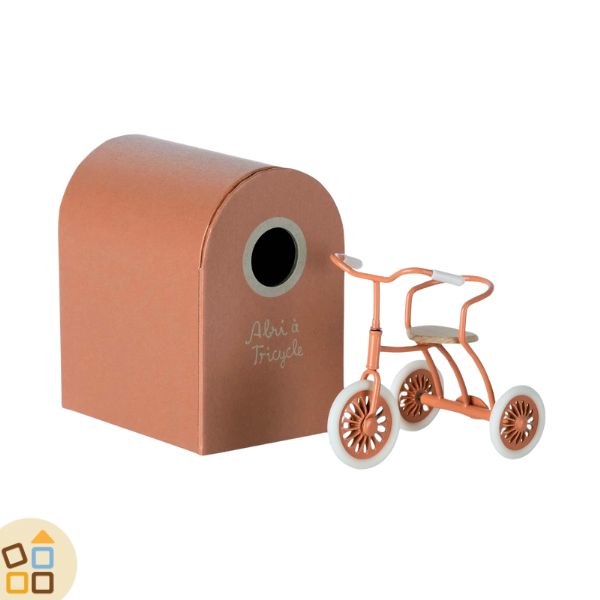 Triciclo in Metallo per Topini, Corallo