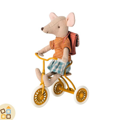 Triciclo in Metallo per Topini, Giallo