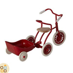 Triciclo in Metallo per Topini, Rosso