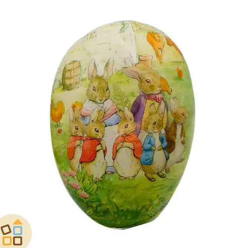 Uovo di Pasqua, Famiglia Conigli (18 cm)