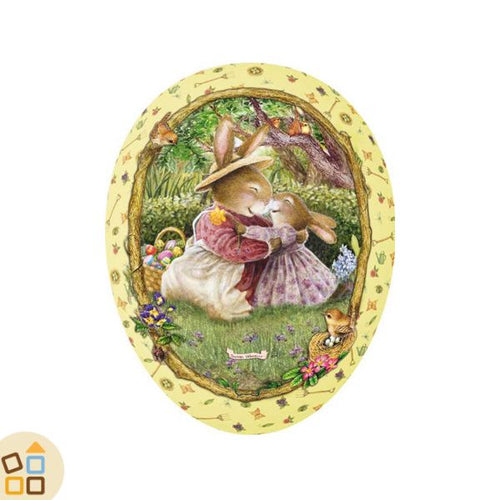 Uovo di Pasqua, Mamma e Coniglietta (18 cm)