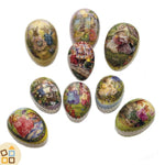 Uovo di Pasqua, Conigliette tra i Fiori (18 cm)