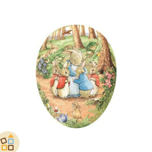 Uovo di Pasqua, Mamma e Coniglietti (25 cm)