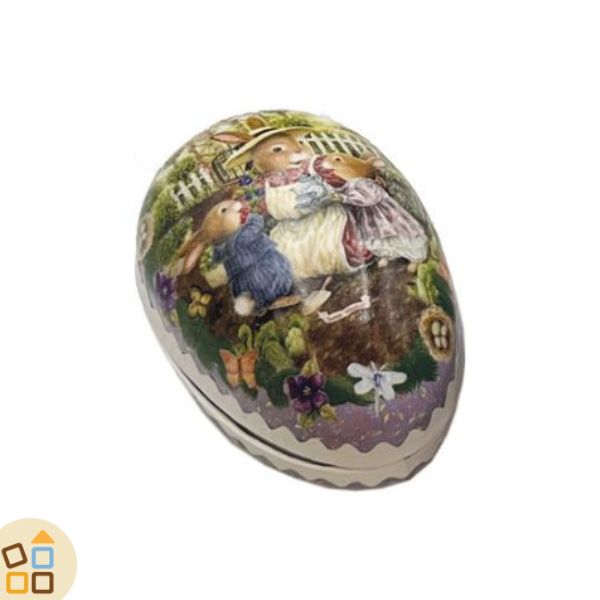 Uovo di Pasqua, Mamma e Coniglietti (25 cm)
