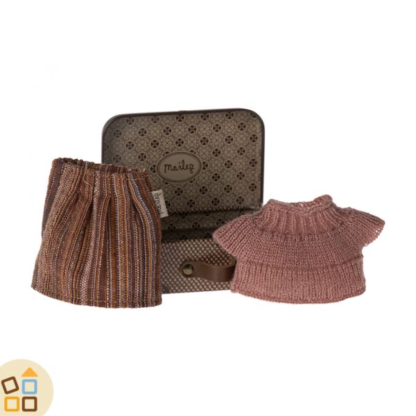 Maileg Gonna e Camicetta per Topini, in Valigia (3-99 anni