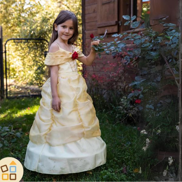 Costume Carnevale Bambina  Belle Principessa Disney (3-8 anni) – cgEdù -  Centro Gioco Educativo