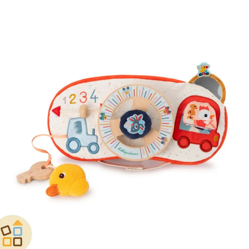 Lilliputiens Volante Giocattolo Pannello Multiattivita 10 36 mesi Centro Gioco Educativo