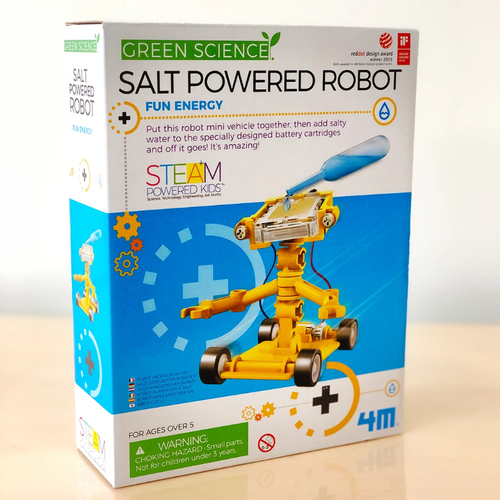 Green Science - Robot funzionante con acqua salata -