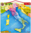 Janod, Mappa D'italia Magnetica - Magneti - Geografia, , Puzzle Sensoriale