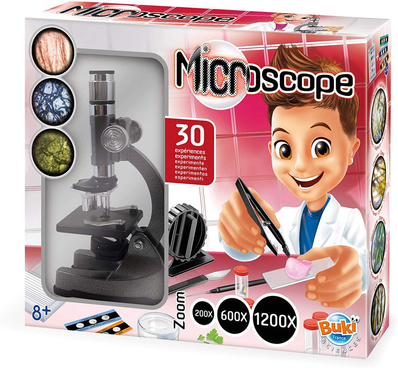 BUKI-FRANCE-SCIENCE-microscopio-metallo-esperimenti-scienza-bambini-8-anni-kit-scientifico-idea-regalo-centro-gioco-educativo-cgedu