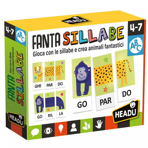 Headu, Fantasillabe - Gioca con le Sillabe - Carte Illustrate, , Giochi di Società