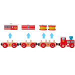 Treno in legno magnetico - Pompieri