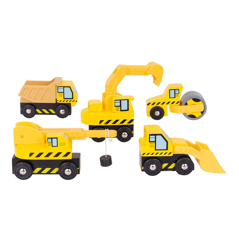 Set 5 Mini Mezzi Cantiere Nikko - Macchine Giocattolo 7.5 Cm - Foto 3