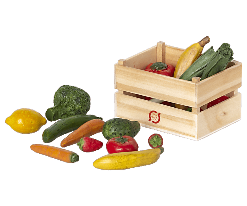 Cassetta con frutta e verdura - Maileg