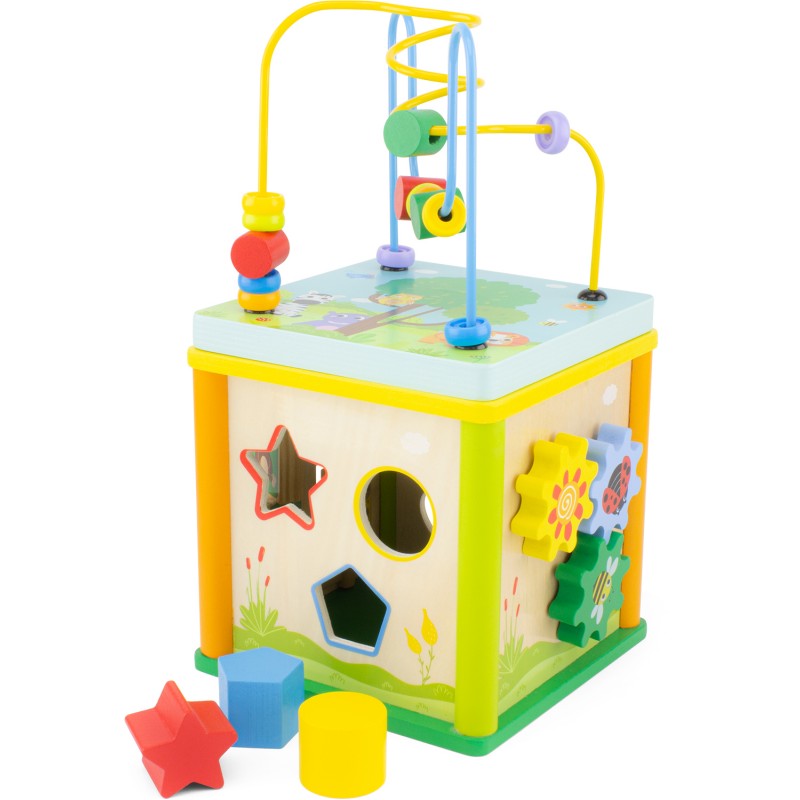 Cubo Multi-Attività in Legno per Bambini dai 12 mesi Idea