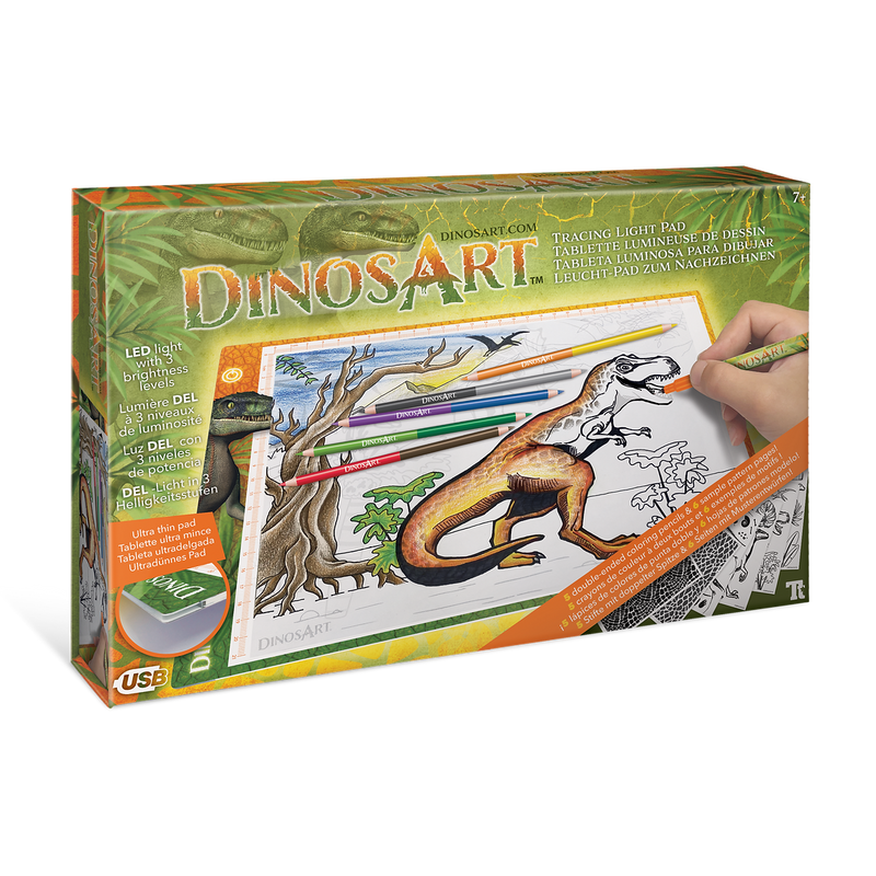 DinosArt - Tavoletta Luminosa da Ricalco - Dinosauri