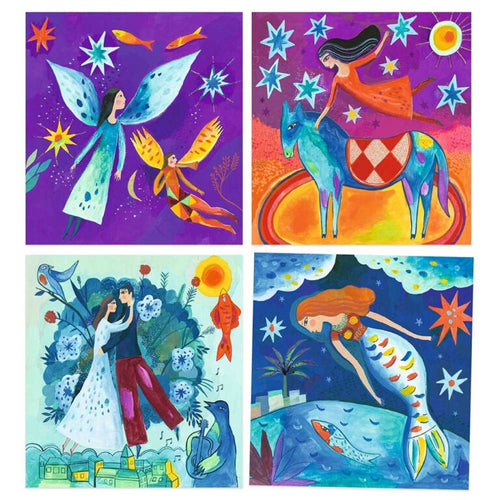 Colora con Acquarelli - inspired by Marc Chagall