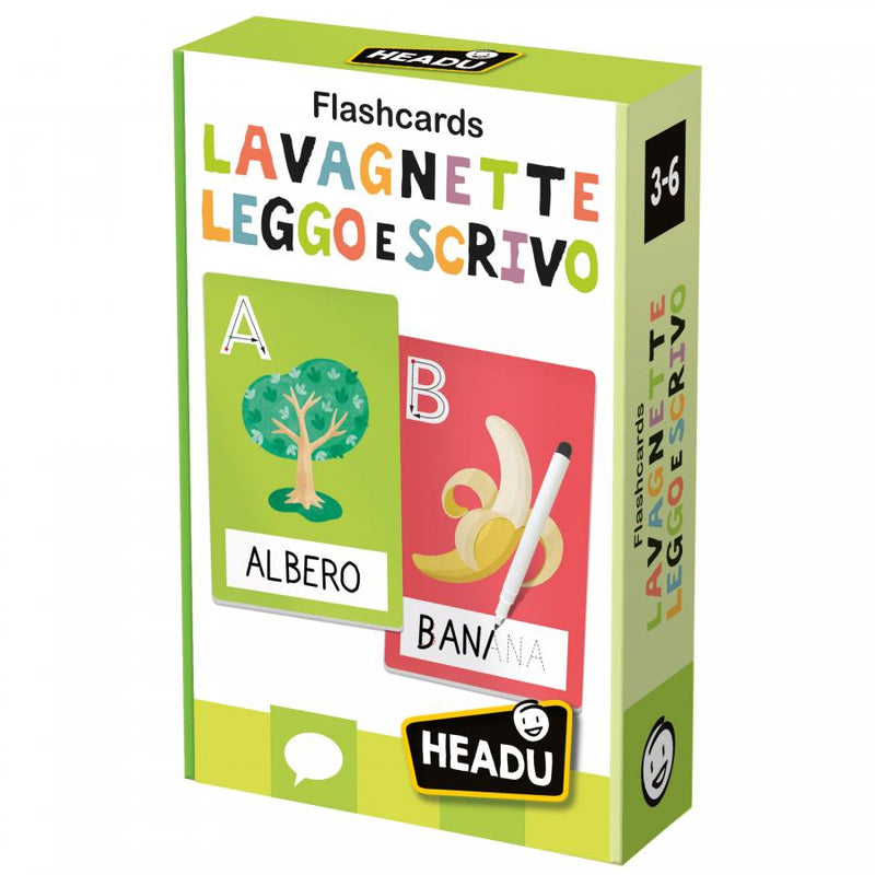 Flashcards Lavagnette Leggo e Scrivo - per Imparare a Leggere e Scrivere