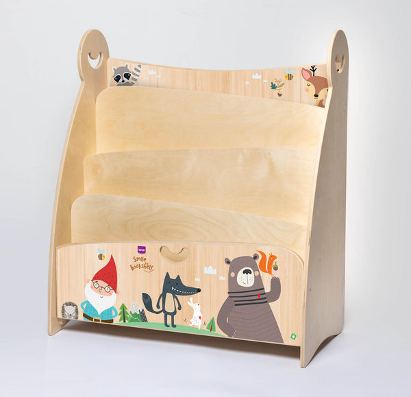 HEYOUTH Libreria Montessoriana Per Bambini,porta Libri Bambini In Legno Naturalelibreria Bambini A 5 Livelliscaffale Libreriaper Camera Dei Bambini Camera Da Gioco Asilo Nido Scuola - 13