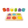 Janod, Cubi Multi-sensoriali Colorati - Puzzle in legno di Faggio, , Puzzle Sensoriale