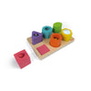 Janod, Cubi Multi-sensoriali Colorati - Puzzle in legno di Faggio, , Puzzle Sensoriale