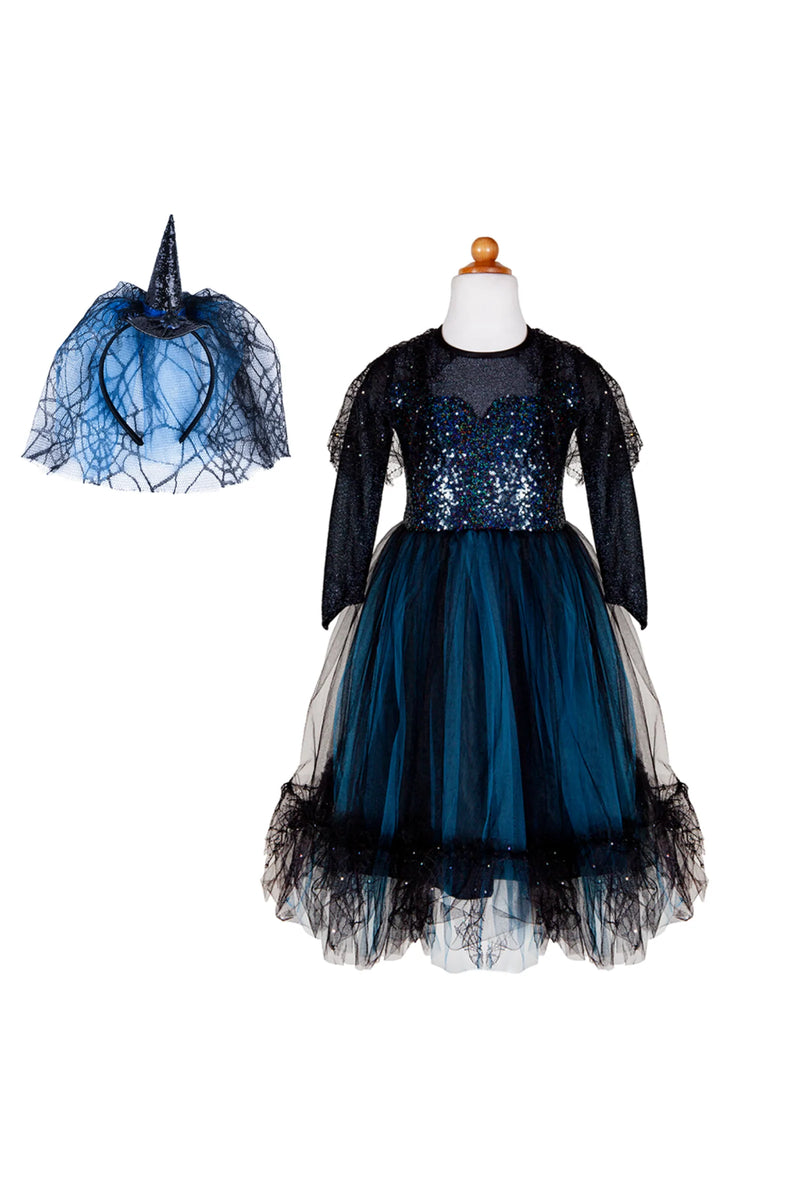 DEGUISE TOI Costume Da Bambina Di Cuori - Blu - S 4-6 Anni (110-120 Cm DEGUISE TOI Costume Da Bambina Di Cuori - Blu - S 4-6 Anni (110-120 Cm